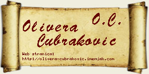 Olivera Čubraković vizit kartica
